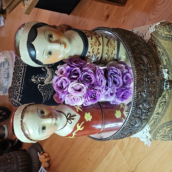 Vintage Other - Vintage Dutch Man & Woman Face Head Wall Decor